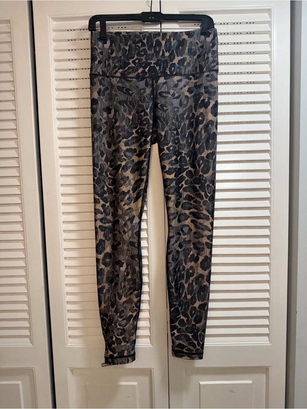 Playground Leopard Print High-Rise Leggings - Black & Brown